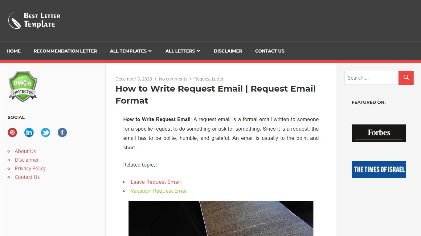 How to Write Request Email | Request Email Format - Best Letter Template